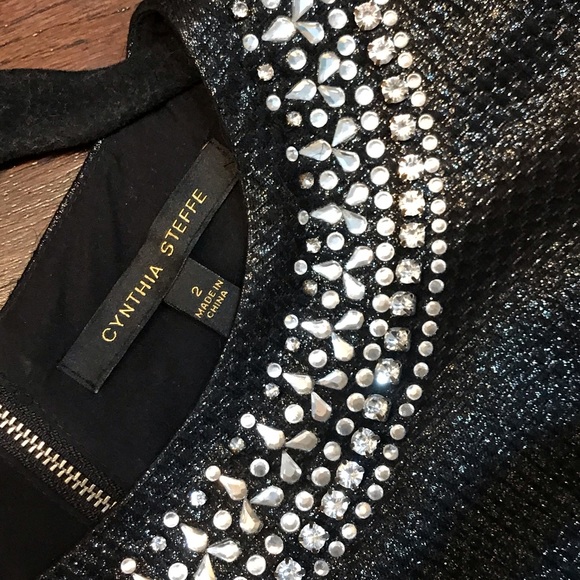 Cynthia Steffe embellished dress size 2. Worn 1x - Picture 3 of 4